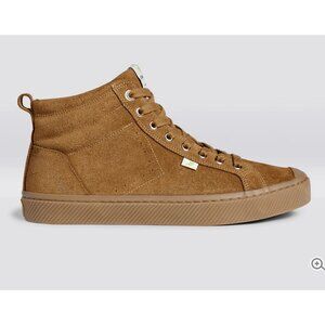 All Camel Suede High Top Sneakers Trainers